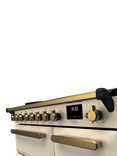 Rangemaster Estel Deluxe 90cm Electric Range Cooker with Induction Hob, Pale Cream