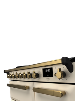 Rangemaster Estel Deluxe 90cm Electric Range Cooker with Induction Hob - view 2, Pale Cream