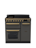 Rangemaster Estel Deluxe 90cm Electric Range Cooker with Induction Hob, Slate