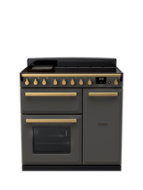 Rangemaster Estel Deluxe 90cm Electric Range Cooker with Induction Hob, Slate