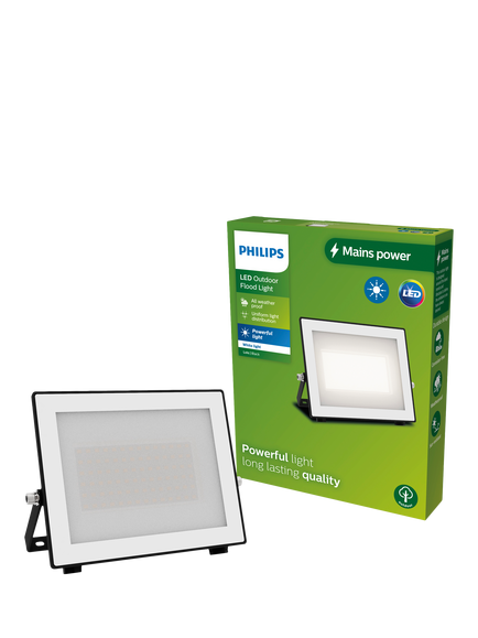 Philips Lois 50W LED Outdoor Flood Light, Black, Black Black