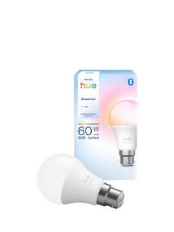 Philips Hue Essential White & Colour Ambiance 8W B22 Smart LED Bulb, Multi Multi