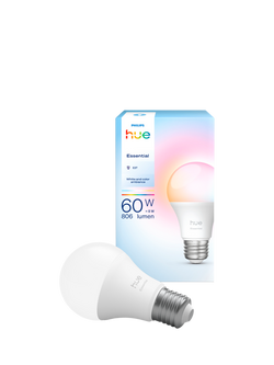 Philips Hue White & Colour Ambiance Essential E27 8W LED Smart Bulb, Multi Multi