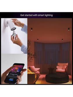 Philips Hue White & Colour Ambiance Essential GU10 4.7W LED Smart Bulb, Pack of 3 - view 2, Multi Multi