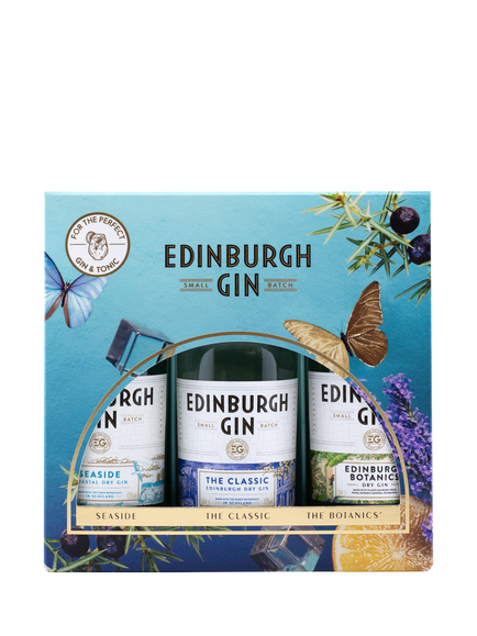 Edinburgh Gin Classic Miniature Gift Set, 3x 5cl, 