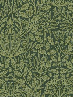 William Morris At Home Acorn Garden Wallpaper, Garden Green