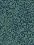 William Morris At Home Acorn Garden Wallpaper, Heritage Blue