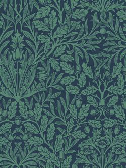 William Morris At Home Acorn Garden Wallpaper, Heritage Blue