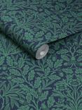 William Morris At Home Acorn Garden Wallpaper, Heritage Blue