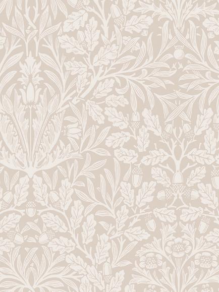 William Morris At Home Acorn Garden Wallpaper, Hessian