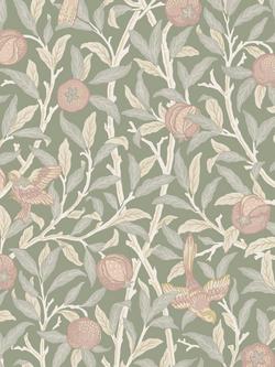 William Morris At Home Bird & Pomegranate Wallpaper, Rose Garden