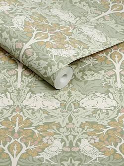 William Morris At Home Lullaby Wallpaper - view 2, Sage