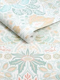 William Morris At Home Dove & Rose Wallpaper - view 2, Haze