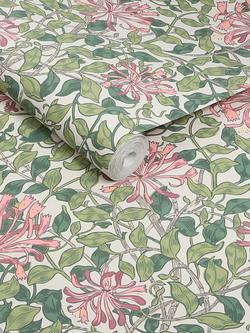 William Morris At Home Honeysuckle Wallpaper - view 2, Blossom