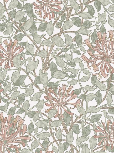 William Morris At Home Honeysuckle Wallpaper, Maytime