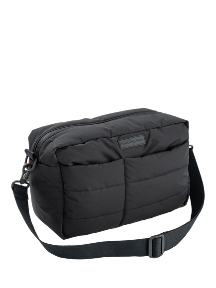 Done by Deer Quilted Stroller Bag, Black, Black