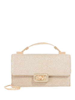 Dune London Embellished Fabric Clutch Bag, Gold, Gold