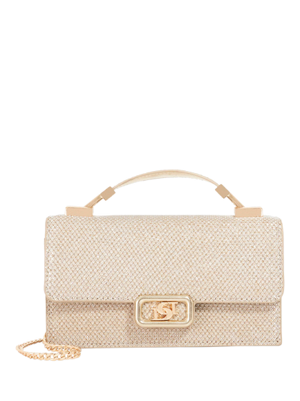 Dune London Embellished Fabric Clutch Bag, Gold, Gold