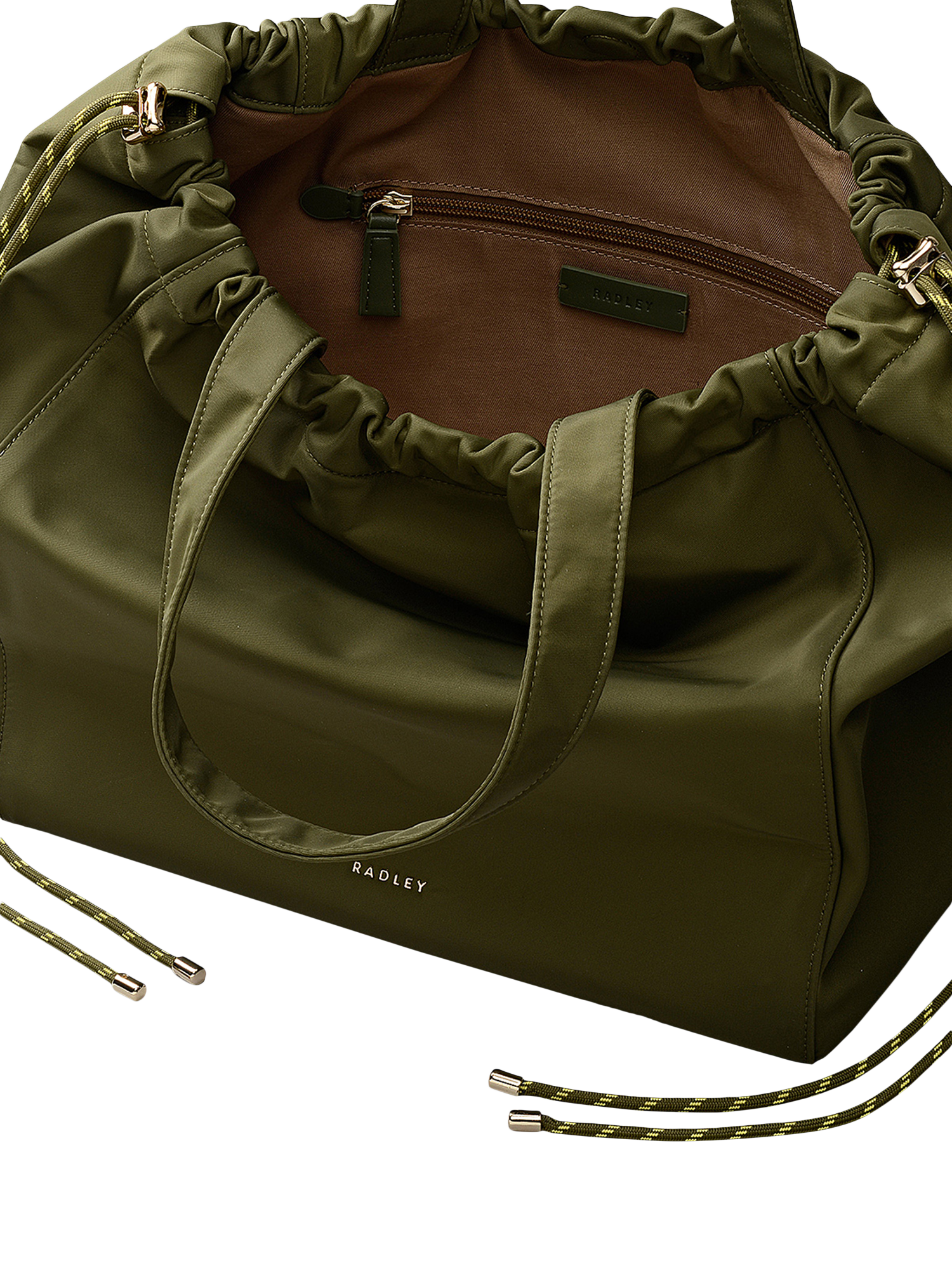 Product image 3 of 7, which shows Radley Eden Row Large Open Top Tote Bag, Khaki
