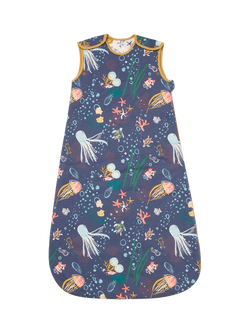 Tutti Bambini Our Planet Baby Sleeping Bag, 2.5 Tog, 0-6 months, Natural White, Natural White