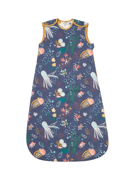 Tutti Bambini Our Planet Baby Sleeping Bag, 2.5 Tog, 0-6 months, Natural White, Natural White