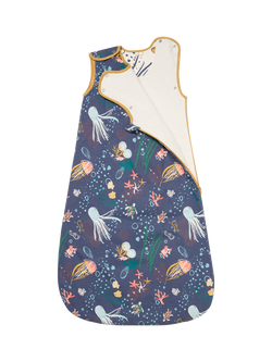 Tutti Bambini Our Planet Baby Sleeping Bag, 2.5 Tog, 0-6 months, Natural White - view 2, Natural White