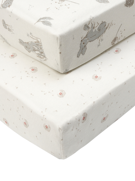 Tutti Bambini Starter Cocoon Cotbed Bedding Set, White - view 2, Natural