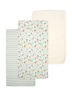 Tutti Bambini Starter Run Wild Cotbed Bedding Set, Multi, Multi