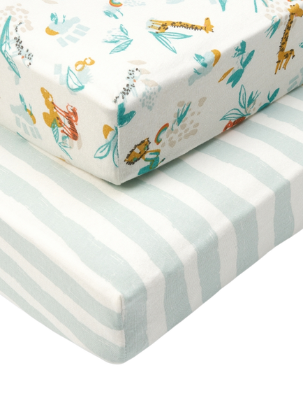 Tutti Bambini Starter Run Wild Cotbed Bedding Set, Multi - view 2, Multi