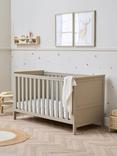 Tutti Bambini Misha Cotbed with Pocket Sprung Mattress, Mushroom/Oak