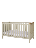 Tutti Bambini Misha Cotbed with Pocket Sprung Mattress, Mushroom/Oak