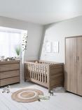 Tutti Bambini Modena Cotbed, Changing Table Dresser and Double Wardrobe, Oak