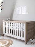 Tutti Bambini Modena 3-in-1 Cotbed and Pocket Sprung Mattress, White/Oak