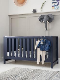 Tutti Bambini Tivoli 3-in-1 Cotbed and Pocket Sprung Mattress - view 2, Navy
