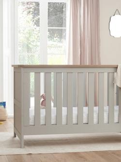 Tutti Bambini Verona 3-in-1 Cotbed and Pocket Sprung Mattress - view 2, Grey/Oak