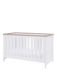 Tutti Bambini Verona 3-in-1 Cotbed and Pocket Sprung Mattress, White/Oak