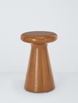 John Lewis Glaze Round Garden Side Table, 30cm, Green