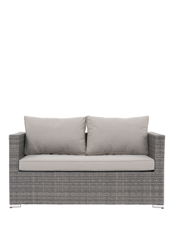 John Lewis Alora 2-Seater Garden Sofa, Grey, Grey