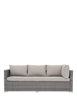 John Lewis Alora 5-Seater Garden Corner Sofa Set, Grey - view 2, Grey