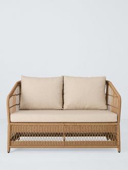 John Lewis Harbour Weave 2-Seater Garden Sofa, Natural - view 2, Natural