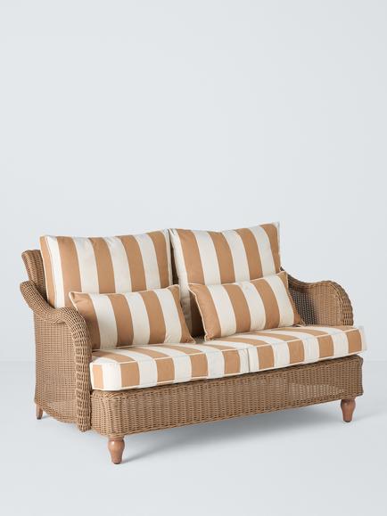 John Lewis x Sophie Conran Felix Woven 2-Seater Garden Sofa, Natural, Natural