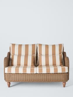 John Lewis x Sophie Conran Felix Woven 2-Seater Garden Sofa, Natural - view 2, Natural
