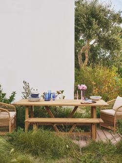 John Lewis Harbour Weave Garden Dining Chairs, Set of 2, Natural - view 2, Natural