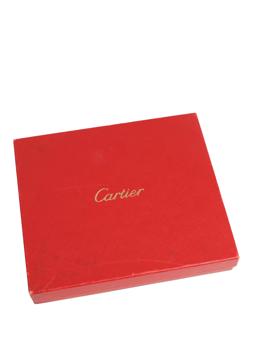 Product image 9 of 9, which shows Pre-loved Cartier Trinity Leather Clutch Bag, Tan
