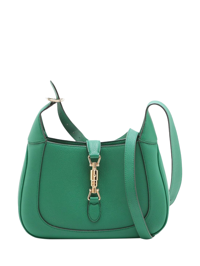 Pre-loved GUCCI Jackie 1961 Leather Shoulder Bag, Green