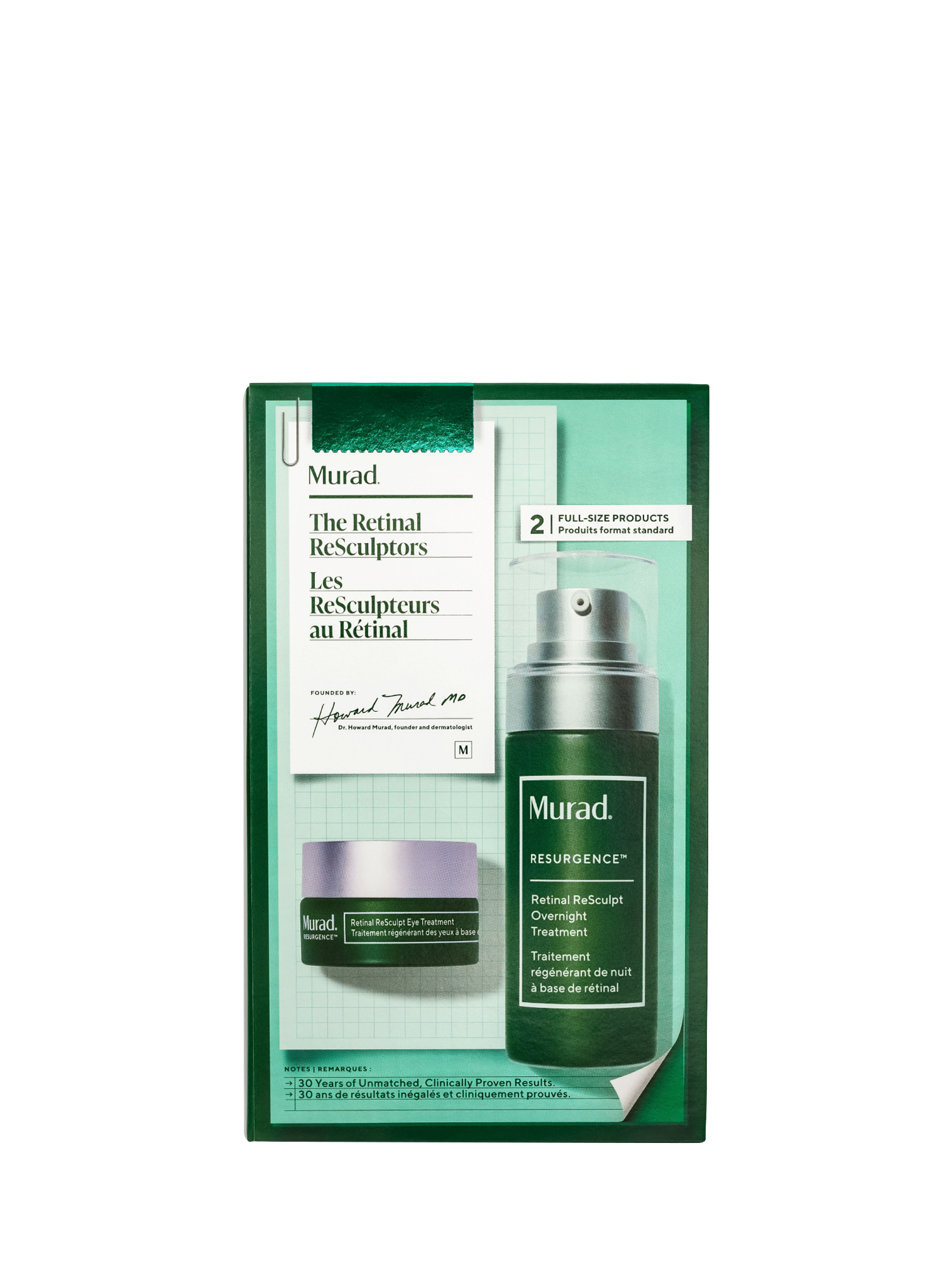 Product image 1 of 8, which shows Murad The Retinal Resculptors Skincare Gift Set