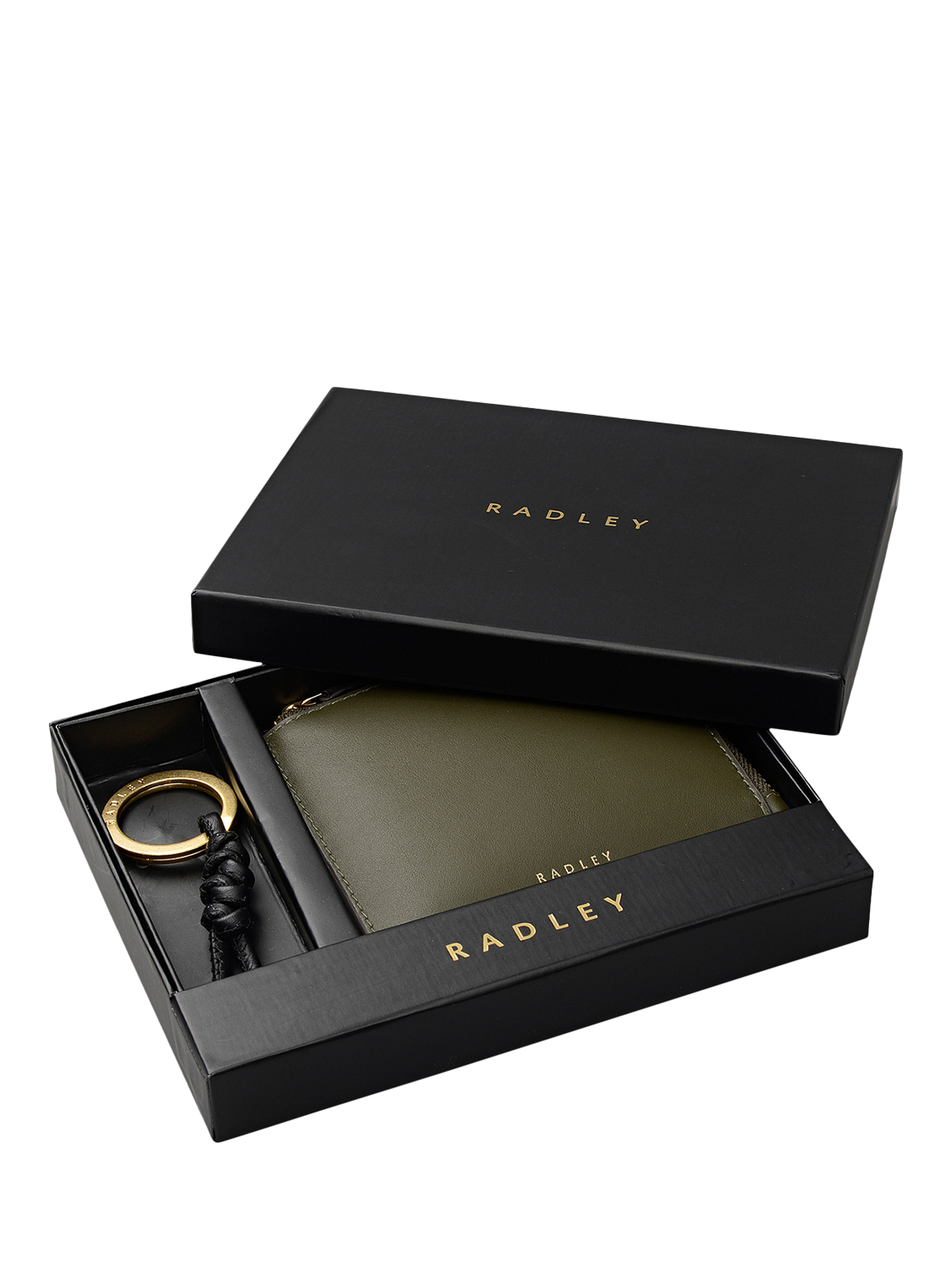 Product image 1 of 5, which shows Radley Chilworth Street Medium Boxed Purse and Keyring, Black