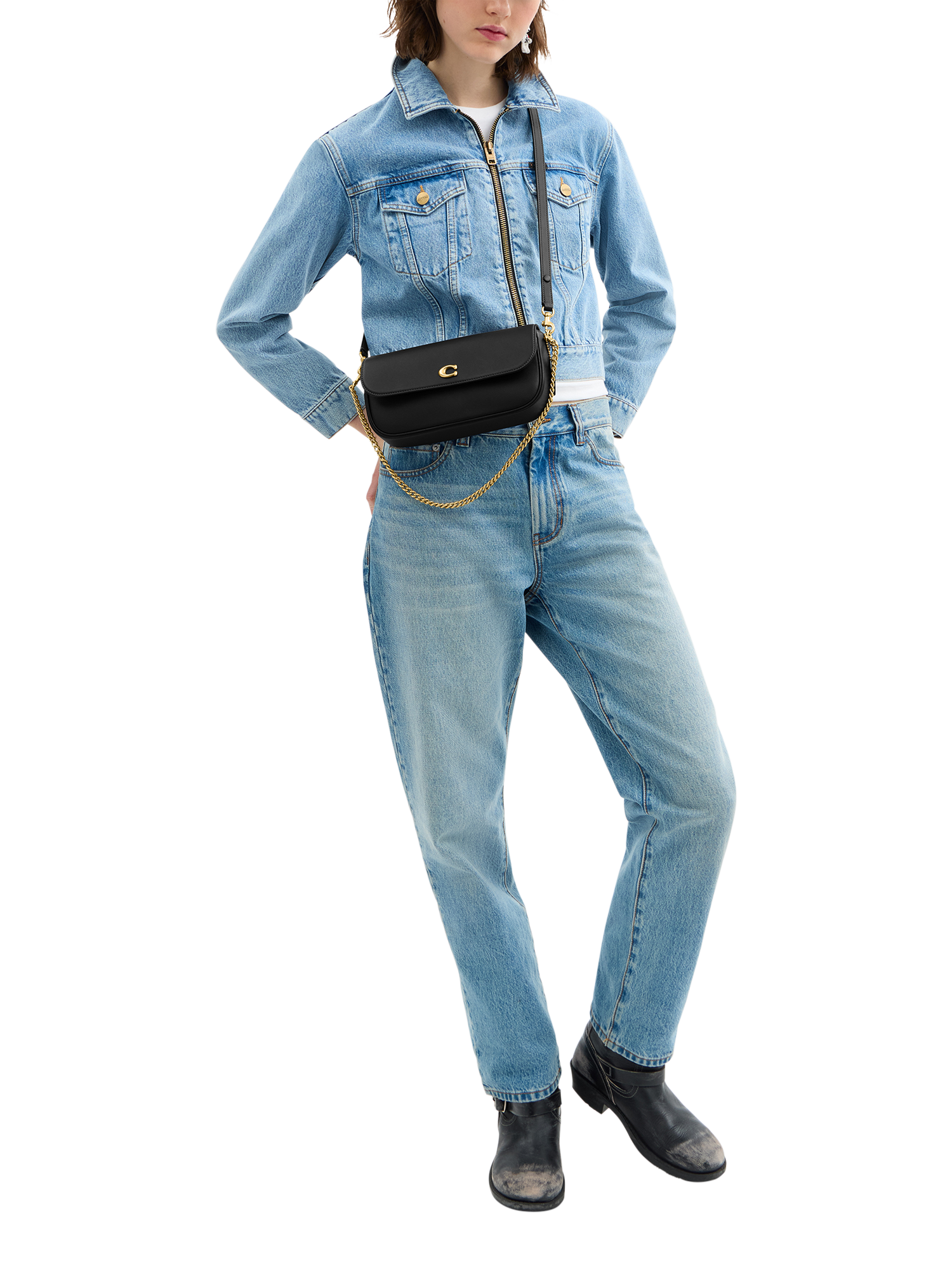 Product image 2 of 4, which shows Coach Brook Flap Front Multiway Bag, B4/Black