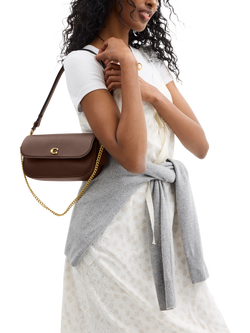 Coach Brook Flap Front Multiway Bag, B4/Black - view 2, Maple