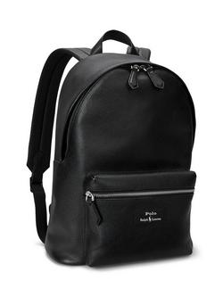 Ralph Lauren Polo Leather Backpack, Black